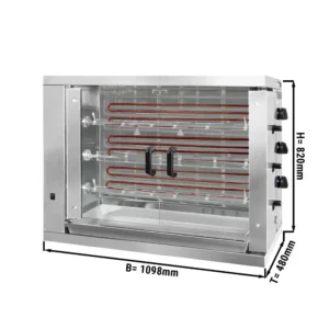mobiliario-contract-asador pollos electrico 3pinchos 18pollos ggmgastro caracteristicas